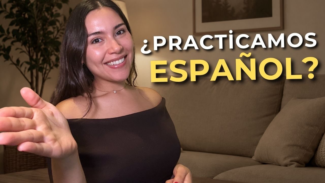 Jenny invitando a practicar español en clase
